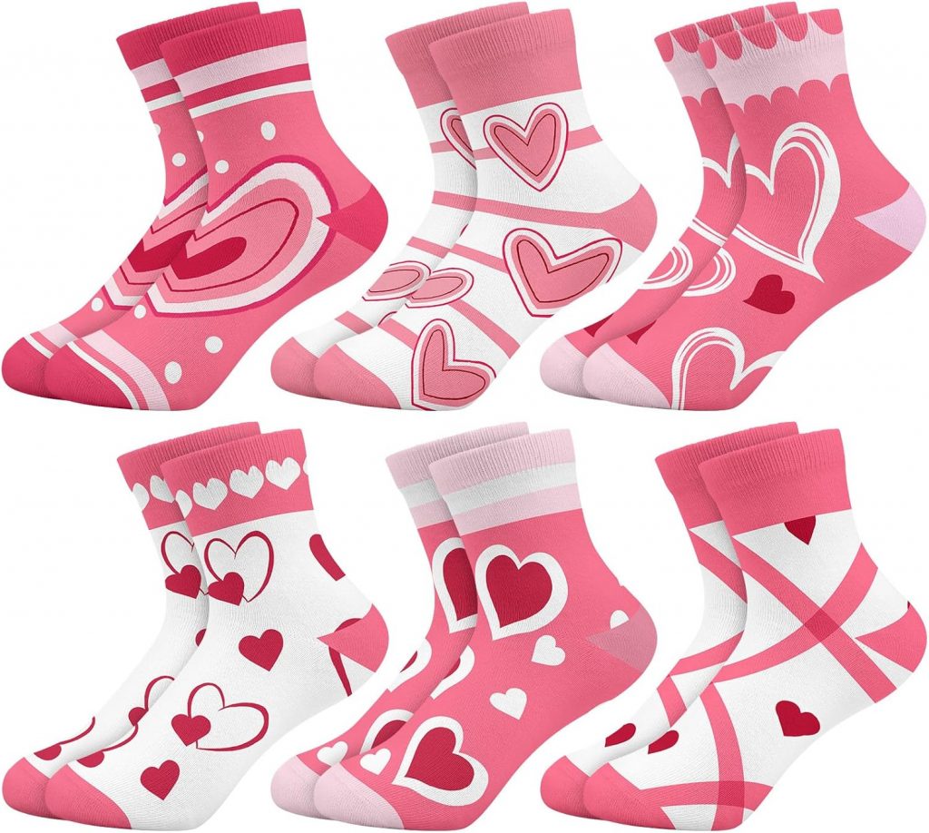 Queenshin Schulkind Socken Mädchen Kinder Rosafarbenes Herz Lustige Cartoon Motiv Neuheit Verrückte Gestreifte Knöchelsocken 6 Paar Geschenke 5-8 Jahre Größe 28-31 Atmungsaktiv Weich5.10€ ➡️ https://www.amazon.de/dp/B0DZ6MGDSP/?tag=preisfehlerheute-21