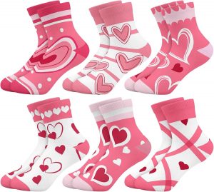 Queenshin Schulkind Socken Mädchen Kinder Rosafarbenes Herz Lustige Cartoon Motiv Neuheit Verrückte Gestreifte Knöchelsocken 6 Paar Geschenke 5-8 Jahre Größe 28-31 Atmungsaktiv Weich5.10€ ➡️ https://www.amazon.de/dp/B0DZ6MGDSP/?tag=preisfehlerheute-21