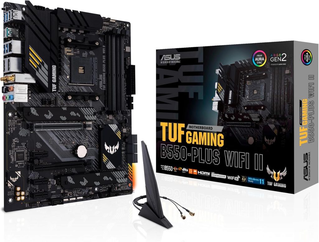 ASUS TUF Gaming B550-PLUS WiFi II Mainboard Sockel Ryzen AM4 (AMD B550, ATX, PCIe 4.0, DUal M.2, WiFi6, SATA 6Gbit/s, Thunderbolt 3 Header, Aura Sync)108,00€ statt 130,90€➡️ https://www.amazon.de/dp/B09LVQYGXH/?tag=preisfehlerheute-21