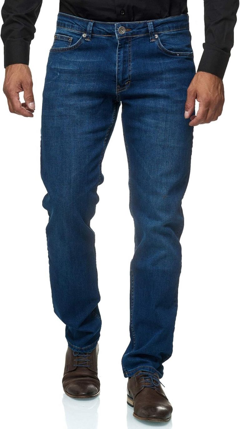 JEEL Herren-Jeans - Regular-Fit Straight-Cut - Stretch - Jeans-Hose Basic Washed 03-blau 40W / 32L40,79€ statt 47,99€➡️ https://www.amazon.de/dp/B07RN2RVVC/?tag=preisfehlerheute-21