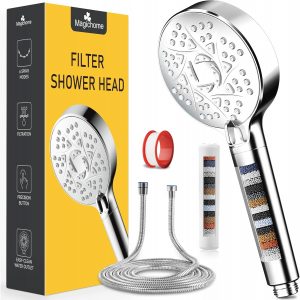 🤴 Magichome Duschkopf mit Filter 20-stufiger Filtration, 6 Strahlarten Duschkopf Wassersparende mit Schlauch 2m Universelle Hochdruck Handbrause, Enth&auml;rtet Hartes Wasser mit Extra Austauschbarem Zubeh&ouml;r17,98&euro; statt 25,99&euro; - 31,00 % 🔥🚚 Verkauft von Magichome EU und Versand durch Amazon419 Bewertungen: 4.1 / 5.0 ⭐️⭐️⭐️⭐️🛒 zu Amazon https://www.amazon.de/dp/B0CKYFGDH5/?th=1&amp%3Bpsc=1&amp%3Btag=preisfehlerheute-21&tag=preisfehlerheute-21