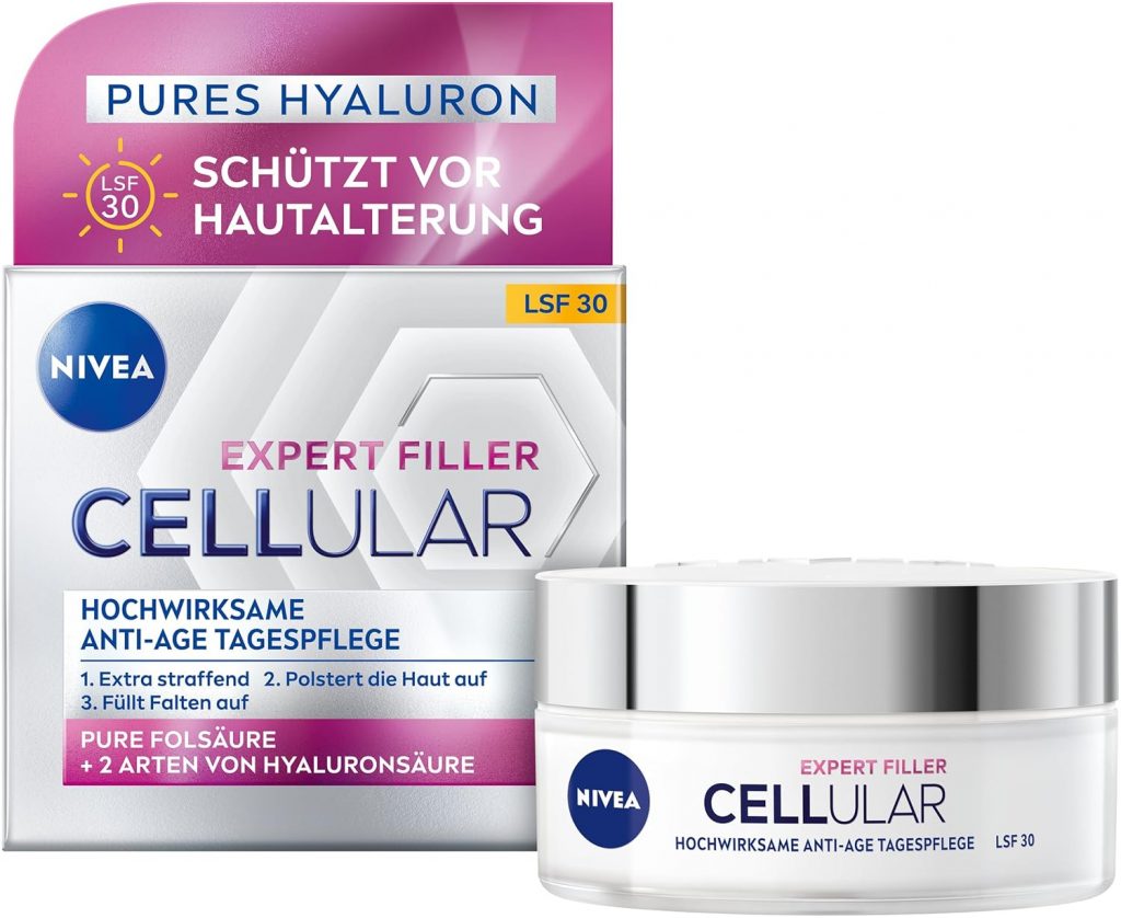 NIVEA Cellular Expert Filler Hochwirksame Anti-Age Tagespflege LSF 15, extra straffende Gesichtspflege mit Auffüllungseffekt, aufpolsternde Tagescreme mit Hyaluronsäure & Sonnenschutz (50 ml)12,34€ statt 19,49€➡️ https://www.amazon.de/dp/B0DH3TF3BG/?tag=preisfehlerheute-21