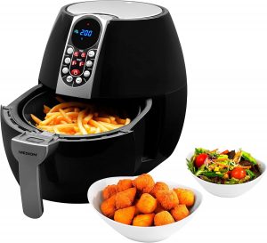 MEDION E10 S Heißluftfritteuse (Leistung ca. 1500 Watt, Airfryer, Digitales Bedienfeld, Nutzinhalt gesamt 4 Liter, Ölfreies Frittieren, 30 Min Timer, Überhitzungsschutz, MD 17320) schwarz29.85€ ➡️ https://www.amazon.de/dp/B06X9KF721/?tag=preisfehlerheute-21