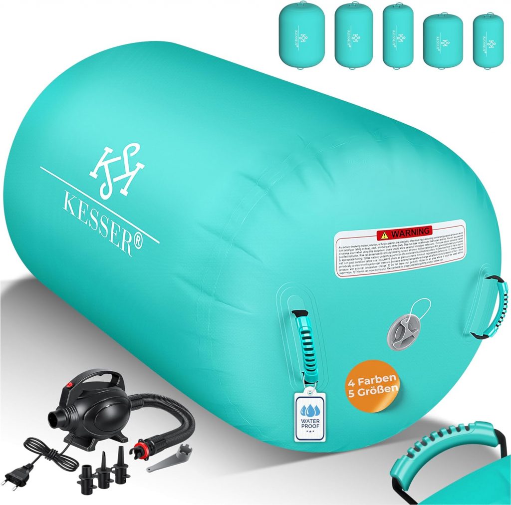 KESSER® Aufblasbare Airtrack | inkl. Tragetasche & elektr. Luftpumpe | Barrel Tumbling, Yoga, Fitnessmatte, Trainingshilfe, Turnmatte, Balance Trainer, Sportmatte, Gymnastikmatte, Workout75,80€ statt 89,80€➡️ https://www.amazon.de/dp/B0CM6TPV9W/?tag=preisfehlerheute-21
