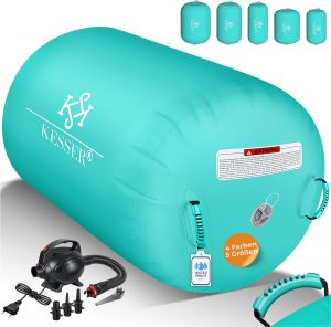 KESSER&reg; Aufblasbare Airtrack | inkl. Tragetasche & elektr. Luftpumpe | Barrel Tumbling, Yoga, Fitnessmatte, Trainingshilfe, Turnmatte, Balance Trainer, Sportmatte, Gymnastikmatte, Workout75,80&euro; statt 89,80&euro;➡️ https://www.amazon.de/dp/B0CM6TPV9W/?tag=preisfehlerheute-21