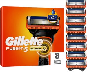 Gillette Fusion5 Power Rasierklingen, 8 Original Ersatzklingen für Herren mit größerem Gleitstreifen für ein sanftes Gleiten und 5 Klingen für eine unglaublich gründliche und komfortable Rasur29,17€ ➡️ https://www.amazon.de/dp/B0DT46LB8V/?tag=preisfehlerheute-21