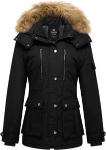Wantdo Damen Warm Gef&uuml;ttert Winter Jacke Outdoor Sport Mantel Fleece Futter Jacke Quilted Gesteppt Mantel Schwarz L29.89&euro; statt 95.99&euro;➡️ https://www.amazon.de/dp/B071YF5BY5/?tag=preisfehlerheute-21