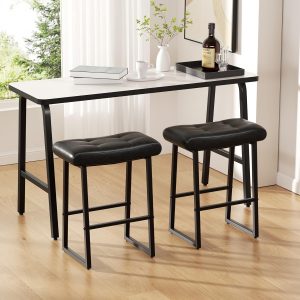 YUUIJOAA Barhocker 2er Set,61cm Hocker K&uuml;che,Barhocker Ohne Lehne,Barst&uuml;hle mit Sattelsitz und Fu&szlig;st&uuml;tze,150kg Belastbar f&uuml;r K&uuml;che, Bar, Home-Office (Schwarz)39,99&euro; ➡️ https://www.amazon.de/dp/B0FV2M4CRX/?tag=preisfehlerheute-21
