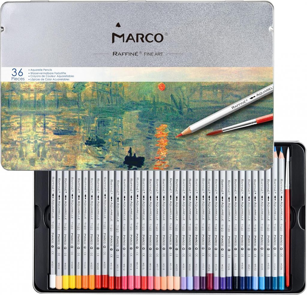 MARCO 7120 Buntstifte - 72 Wasserlösliche Farben - Sechskantige Holzstifte mit Pinsel - Set für Anfänger - In einer eisernen Schachtel verpackt, leicht tragbar (D7120-72TN)6.37€ 🏷️ Coupon anwenden➡️ https://www.amazon.de/dp/B0DJ2D756X/?tag=preisfehlerheute-21