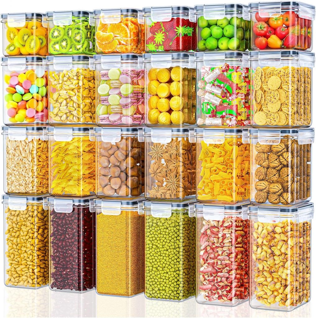 Storivo Food storage Vorratsdosen 24er Set – luftdichte Aufbewahrungsbox mit Deckel, Küchen Organizer für Mehl, Zucker, Müsli & mehr, inkl. Etiketten & Marker, für Küche & Kühlschrank, 33,6 L22.39€ ➡️ https://www.amazon.de/dp/B0FHH391BB/?tag=preisfehlerheute-21