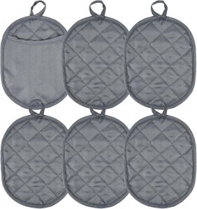 KYYGKY 6 St&uuml;ck Topflappen Set mit Tasche Oven Mitts Kitchen Gloves Topflappen Handschuh Grau Topfhandschuhe Hitzebestaendig bis 160&deg;C Ofenhandschuh K&uuml;chenhelfer zum Kochen Backen K&uuml;chenzubeh&ouml;r2,99&euro; ➡️ https://www.amazon.de/dp/B0DFLTQSRB/?tag=preisfehlerheute-21