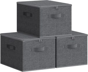 🤴 SONGMICS Aufbewahrungsbox mit Deckel, faltbare Stoffbox mit Griffen, Aufbewahrung f&uuml;r Kleidung, Vliesstoff, 3er Set, 40 x 30 x 25 cm, schiefergrau RYZB03G19,54&euro; statt 32,99&euro; - 41,00 % 🔥🚚 Verkauft von Songmics und Versand durch Amazon3,207 Bewertungen: 4.7 / 5.0 ⭐️⭐️⭐️⭐️⭐️🛒 zu Amazon https://www.amazon.de/dp/B07PP5BZDQ/?th=1&amp%3Bpsc=1&amp%3Btag=preisfehlerheute-21&tag=preisfehlerheute-21