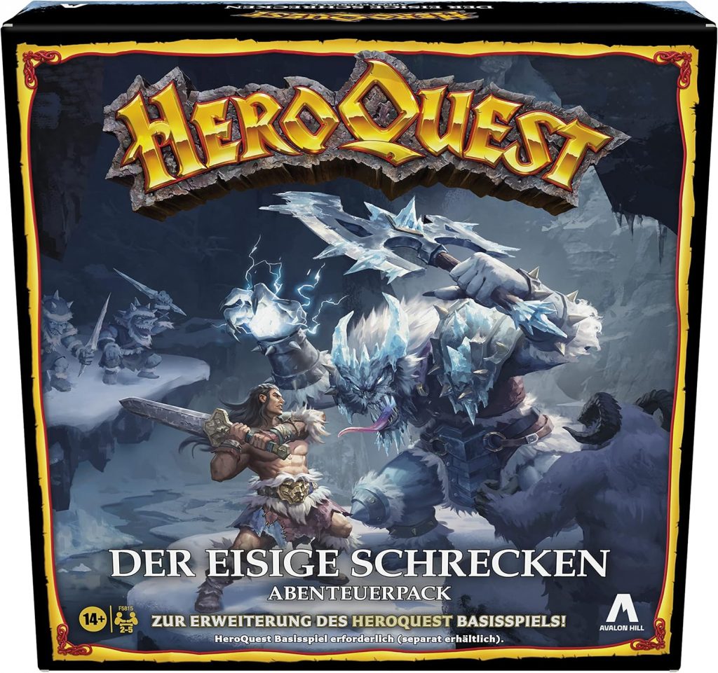 🤴 Hasbro Avalon Hill HeroQuest Der eisige Schrecken Abenteuerpack, ab 14 Jahren, HeroQuest Basisspiel erforderlich, Multi29,99€ statt 47,99€ - 38,00 % 🔥🚚 Verkauft und Versand durch Real Merch851 Bewertungen: 4.8 / 5.0 ⭐️⭐️⭐️⭐️⭐️🛒 zu Amazon https://www.amazon.de/dp/B0B5VK6K2H/?amp%3Btag=preisfehlerheute-21&%3Bamp%3Bth=1&%3Bamp%3Bpsc=1&tag=preisfehlerheute-21