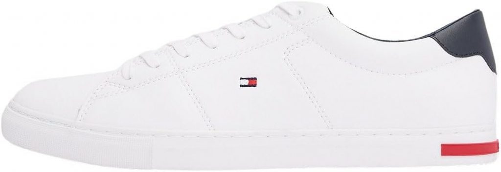 🤴 Tommy Hilfiger Herren Vulcanized Sneaker Essential Leather Detail Vulc Schuhe