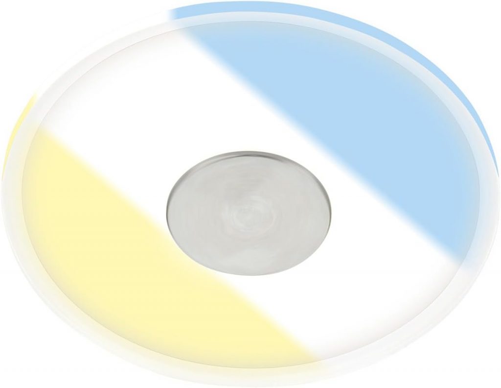 BRILONER – Einbaulampe Badezimmer, IP44, Einbauleuchte 12cm, Deckenstrahler 6W, 640lm, LED Spot, Deckenspots flach, Badezimmerlampe, Weißton des Lichtes einstellbar, weiß