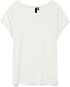 VERO MODA Damen Vmava Plain Top Gajrs Noos T-Shirt, Snow White, S EU8,99&euro; statt 16,99&euro;➡️ https://www.amazon.de/dp/B0B1VX84XH/?tag=preisfehlerheute-21