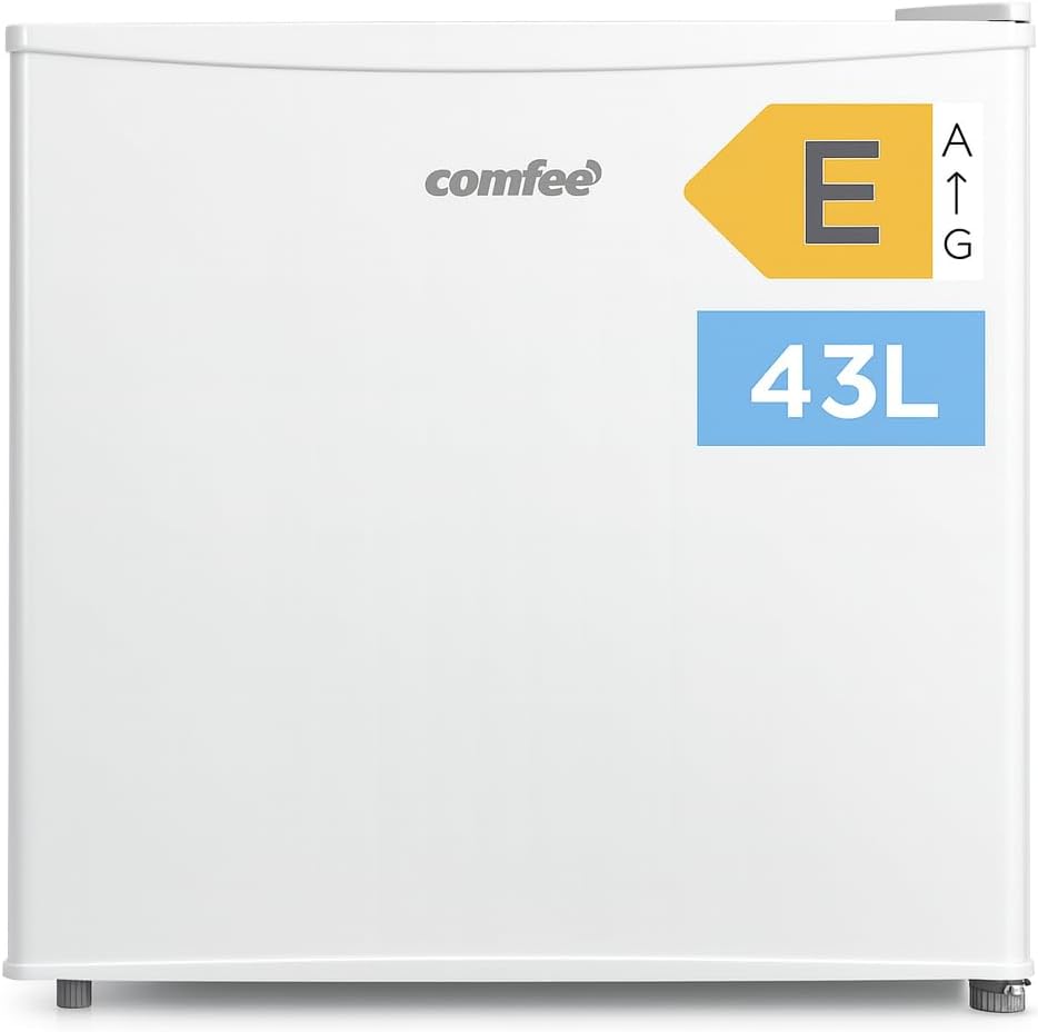 Comfee RCD50WH2(E) Mini Kühlschrank / 43L Kühlbox mit Eisfach/Kühlschrank Klein für Zimmer & Büro/Schnelle Kühlung…