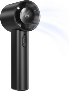 AICPAN Handventilator Akku Aufladbar - Einstellbare Geschwindigkeit(1-199),13 Stunden Lange Arbeitszeit, Digitales Display,Kompakt f&uuml;r Reise, B&uuml;ro, Zuhause & Outdoor (Schwarz)10.39&euro; statt 39.99&euro;➡️ https://www.amazon.de/dp/B0G8DNLDZ7/?tag=preisfehlerheute-21