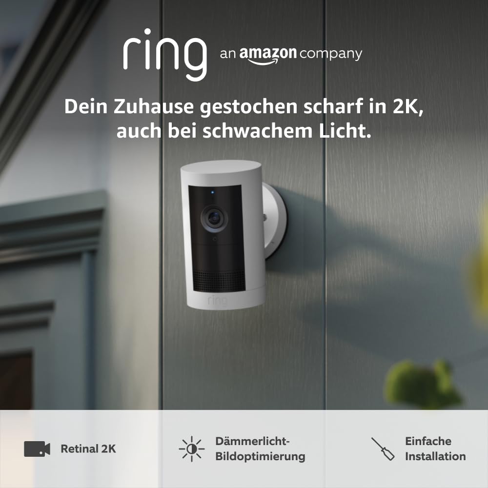 Ring Außenkamera Plus Akku (Outdoor Camera Plus neueste generation) | 2K-Weitwinkelvideo | Kabellose Überwachungskamera zur Selbstinstallation | 30-tägiger Gratiszeitraum für Ring-Abonnement54,99€ statt 99,99€➡️ https://www.amazon.de/dp/B0D23Y1N3Y/?tag=preisfehlerheute-21
