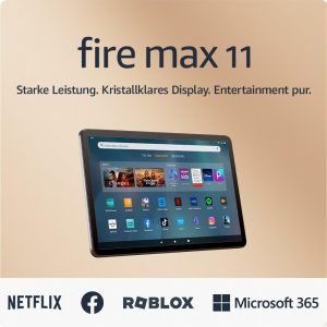 Zertifiziert und general&uuml;berholt Fire Max 11-Tablet, unser bisher leistungsst&auml;rkstes Tablet, mit klarem 11-Zoll-Display, Octa-Core-Prozessor, 4 GB RAM, 14 Std. Akkulaufzeit, 64 GB, grau, mit Werbung108,99&euro; statt 242,99&euro;➡️ https://www.amazon.de/dp/B0CWW17WFZ/?tag=preisfehlerheute-21