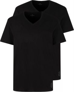 TOM TAILOR Herren T-Shirt mit V-Ausschnitt im Doppelpack, 29999 - Black, XXL6.92&euro; ➡️ https://www.amazon.de/dp/B00KGWM7AI/?tag=preisfehlerheute-21