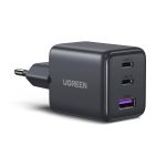 UGREEN USB C Ladegerät 30W 3-Port GaN II Netzteil PD Schnellladegerät Kompatibel mit iPhone (17, 17 Pro Max, Air, 16, 15, 14, 13, 12), iPad, Galaxy S25, S24, S23, Pixel 9 (Schwarz)