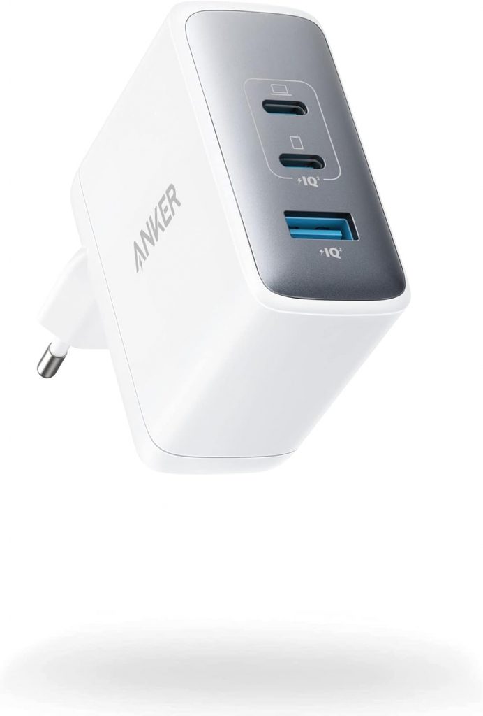 Anker 100W USB C Ladegerät, 736 Netzteil (Nano II), 3-Port Schnellladegerät, Für MacBook Pro/Air, Pixelbook, ThinkPad, iPad Pro, Galaxy S24, iPhone 17/16/15 Series