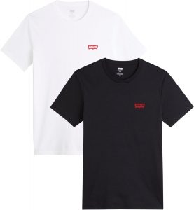 Levi's Herren 2-Pack Crewneck Graphic Tee T-Shirt, Chesthit White / Caviar, XL21,95&euro; ➡️ https://www.amazon.de/dp/B098QWZWM7/?tag=preisfehlerheute-21