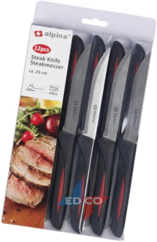 🤴 Alpina Steakmesser Set(12 tlg), Black Silver4,73€ statt 7,99€ – 41,0 🔥🚚 Verkauft durch Amazon und Versand durch Amazon56 Bewertungen: 3.8 / 5.0 ⭐️⭐️⭐️⭐️🛒 zu Amazon https://www.amazon.de/dp/B01CAHRK8K/?tag=preisfehlerheute-21