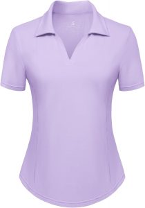 Jack Smith L&auml;ssige Tshirt Damen V Ausschnitt Hemd Polohemd Golf Polo Kurzarm Tshirts f&uuml;r Reiten Laufen Lila S6.64&euro; ➡️ https://www.amazon.de/dp/B0CQN8PH9D/?tag=preisfehlerheute-21