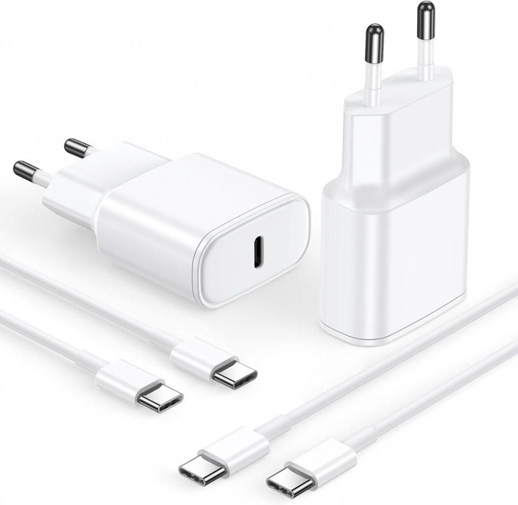 USB C Ladegerät mit Ladekabel 2Pack, 20W PD Schnellladegerät mit 2M USB C Kabel Universell für iPhone 17/16/15, iPad Pro/Air, MacBook5,09€ statt 18,99€Code: YZLEA6CY (🛒 an der Kasse eingeben)➡️ https://www.amazon.de/dp/B0GMGV832D/?tag=preisfehlerheute-21