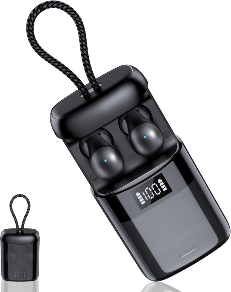 👑 Bluetooth Kopfhörer, 2026 Mini Schlafkopfhörer Bluetooth 6.0 Mit Schlaftracker, 48 Std Seitenschläfer-Kopfhörer Mit Schlafmodus Und App, Integrierte Weißes Rauschen, Kopfhörer Kabellos für Schlaf