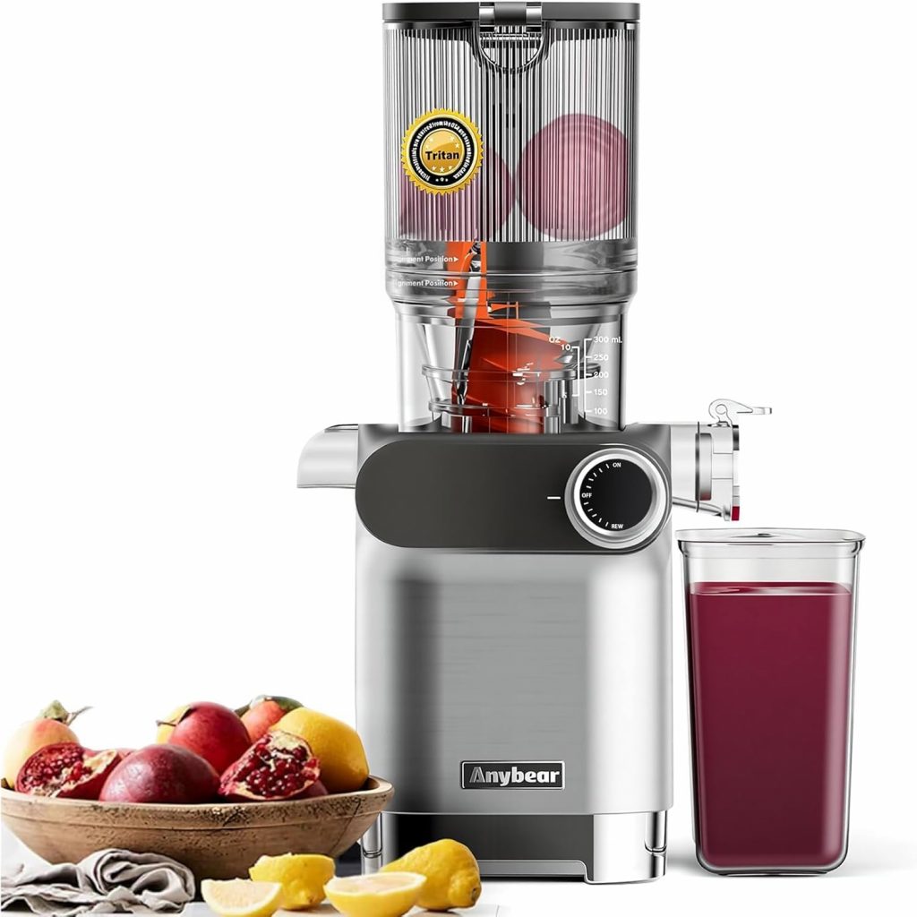 👑 Anybear Entsafter 200W Slow Juicer mit 110 mm großem Einfüllschacht für ganze Früchte/Gemüse | Upgraded Schnecke | Tritan-Material | BPA-frei | Inkl. Saftrezepte (Silbern)134,99€ statt 199,99€ - 33,00 % 🔥🚚 Verkauft von RED-LETTER SHOP und Versand durch Amazon1,052 Bewertungen: 4.4 / 5.0 ⭐️⭐️⭐️⭐️🛒 zu Amazon https://www.amazon.de/dp/B0FD2LHGG1/?amp%3Btag=preisfehlerheute-21&tag=preisfehlerheute-21