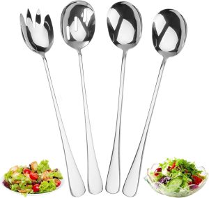 4 Stück Salatbesteck Edelstahl Vorlegebesteck, 28*5.5cm Servierlöffel Edelstahl Salatgabel und ServierlöFfel,Salatbesteck Set,Vorlegelöffel für Dessert Nudelgeschirr,für Familiencamping und Picknick2.99€ statt 10.99€➡️ https://www.amazon.de/dp/B0CN181F9L/?tag=preisfehlerheute-21