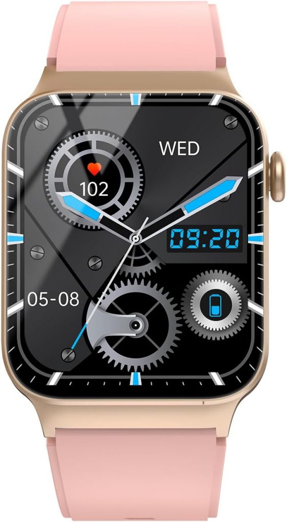 STECEi Smartwatch Herren Damen, 1,85'' HD Touchscreen Smart Watch mit Bluetooth Anrufe, 110+ Sportmodi Fitnessuhr mit Herzfrequenz Schlafüberwachung Schrittzähler, IP68 Wasserdicht Sportuhr, Roségold13.59€