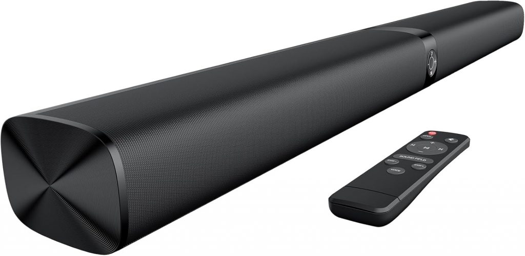 GarageRock Soundbar für TV Geräte, Teilbare 2-in-1 Set of TV Soundbar, Auto-Volume-Boost, 3 Sound Modi, Surround Soundsystem, Bluetooth 5.3, ARC/Opt/Aux, TV Lautsprecher für Fernseher, Monitor, 1pcs