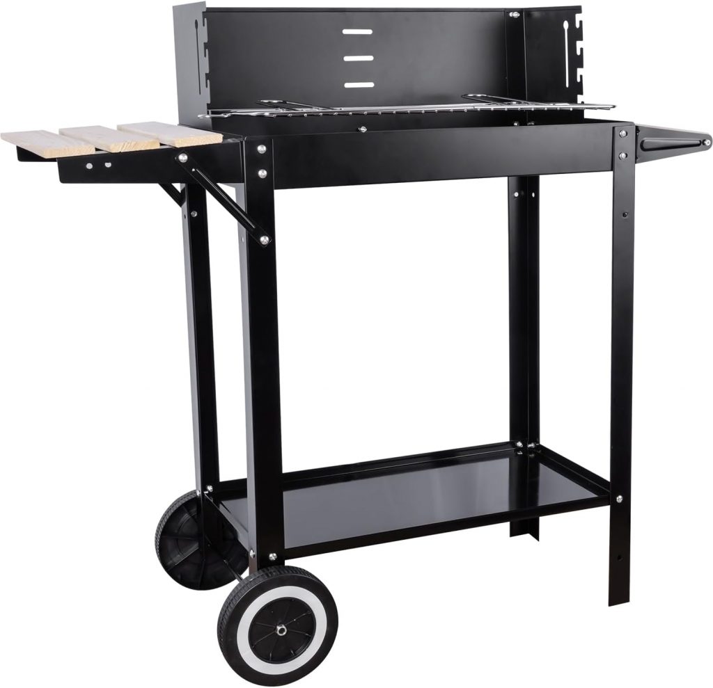 gzcmxh Holzkohlegrill für den Außenbereich, quadratischer Rollwagen, Grill, Holzkohlegrill mit Push-Pull-Griff für Outdoor, Camping, BBQ (schwarz)33.99€ ➡️ https://www.amazon.de/dp/B0DP61D25R/?tag=preisfehlerheute-21