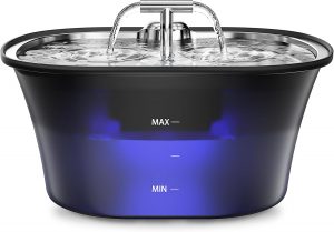 BalimoPet Katzenbrunnen, Trinkbrunnen f&uuml;r Katze 2,5L, Ultra leise Wasserbrunnen f&uuml;r Katzen, Eingebautes LED und Aktivkohlefilter, Leicht zu Reinigen, Doppelauslauf-Design Edelstahl Trinktablett10.99&euro; ➡️ https://www.amazon.de/dp/B0FRM7HJX3/?tag=preisfehlerheute-21