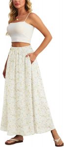 Ninee Damen Maxirock Faltenrock Sommer Hohe Taille Lässig Lange Röcke mit Taschen (Orange Flower Beige,X-Large)6.59€ ➡️ https://www.amazon.de/dp/B0DRFTYLM1/?tag=preisfehlerheute-21