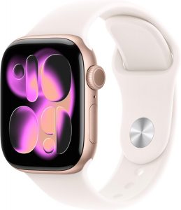 Apple Watch Series 11 GPS 42 mm Smartwatch mit Aluminiumgeh&auml;use in Ros&eacute;gold und Sportarmband in Blassrosa (S/M). Schlafindex, Fitnesstracker, Gesundheitstracking, Always-On Display, Wasserschutz349,00&euro; ➡️ https://www.amazon.de/dp/B0FQFRVB4N/?tag=preisfehlerheute-21