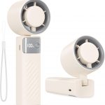 Fitabok Handventilator - Kleiner Tragbarer Mini Hand Ventilator 1-199 Windgeschwindigkeiten, 4000 mAh USB Wiederaufladbarer Ventilator, 115° Drehung, LED Anzeige, Geeignet für Büro, Outdoor, Reisen15.99€ statt 39.99€➡️ https://www.amazon.de/dp/B0GHQYZ6NM/?tag=preisfehlerheute-21