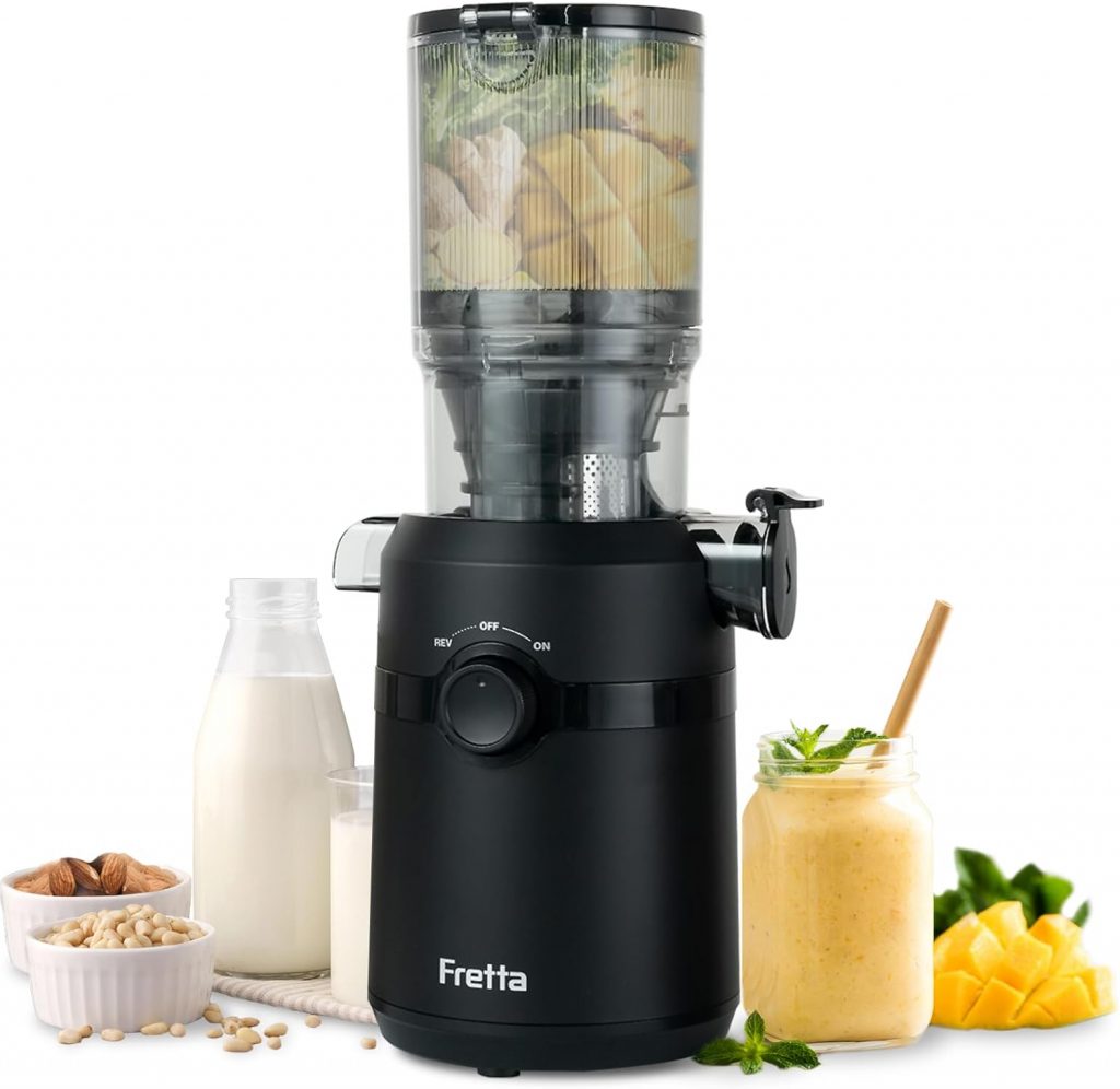 Fretta Entsafter,Slow Juicer mit 108MM Breite und Größere Fütterungsröhre,Füllvolumen für ganze Gemüse und Obst,BPA-frei Tritan-Material Entsafter,Einfacher Installation,200W29.74€ ➡️ https://www.amazon.de/dp/B0G43TKTVL/?tag=preisfehlerheute-21