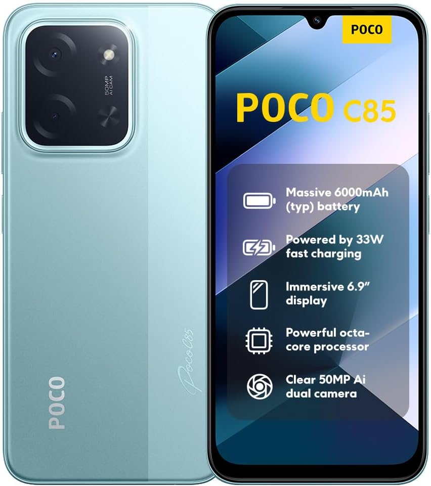 👑 XIAOMI Poco C85, Smartphone 8+256GB, 6,9" 120Hz Display 7,99mm Design, MediaTek Helio G81-Ultra Octa-Core, 50MP AI-Zweifach-Kamera, 6000mAh, Green, Ladegerät Nicht im Lieferumfang enthalten99,90€ statt 169,90€ – 42,0 🔥🚚 Verkauft durch Amazon und Versand durch Amazon1,143 Bewertungen: 4.5 / 5.0 ⭐️⭐️⭐️⭐️⭐️🛒 zu Amazon https://www.amazon.de/dp/B0FHQCYCNW/?th=1&tag=preisfehlerheute-21#038;psc=1&tag=preisfehlerheute-21
