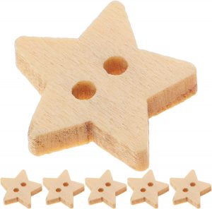 Healifty 200 st&uuml;cke holzkn&ouml;pfe stern kn&ouml;pfe dekorative versch&ouml;nerungen 2 l&ouml;cher f&uuml;r diy n&auml;hen basteln kleidung2,94&euro; ➡️ https://www.amazon.de/dp/B07YVFD9PM/?tag=preisfehlerheute-21