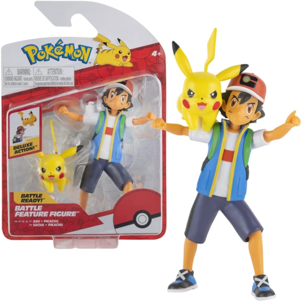 Pokémon PKW2473 – Battle Feature Figure – Ash & Pikachu, offizielle bewegliche Figuren, 11,5 cm Ash und 5 cm Pikachu7,58€ statt 13,99€➡️ https://www.amazon.de/dp/B09DDGYGFZ/?tag=preisfehlerheute-21