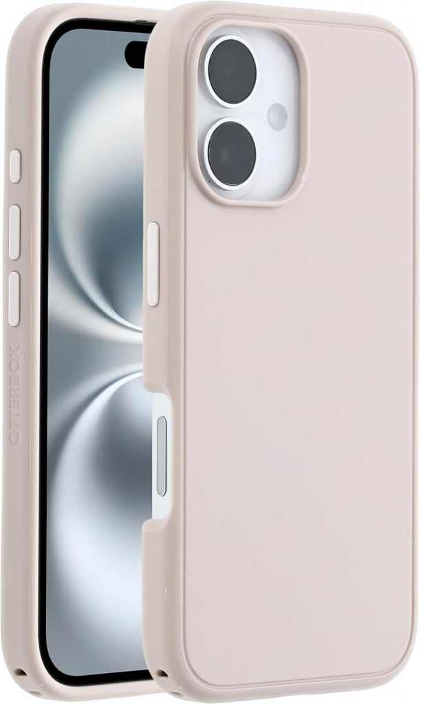 👑 OtterBox Symmetry Series MagSafe Hülle für iPhone 16, stoßfest, sturzsicher, dünne Schutzhülle, 3X mehr Stürze als nach Militärstandard, Rose