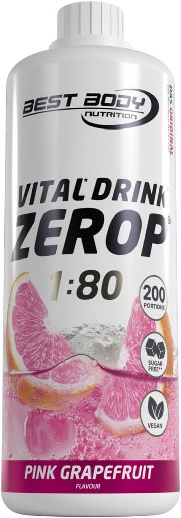 👑 Best Body Nutrition Vital Drink ZEROP® - Pink Grapefruit, Original Getränkekonzentrat - Sirup - zuckerfrei, 1:80 ergibt 80 Liter Fertiggetränk, 1000 ml11,87€ statt 17,98€ - 35,00 % 🔥🚚 Verkauft durch Amazon und Versand durch Amazon526 Bewertungen: 4.2 / 5.0 ⭐️⭐️⭐️⭐️🛒 zu Amazon https://www.amazon.de/dp/B084ZH5QMP/?amp%3Btag=preisfehlerheute-21&tag=preisfehlerheute-21