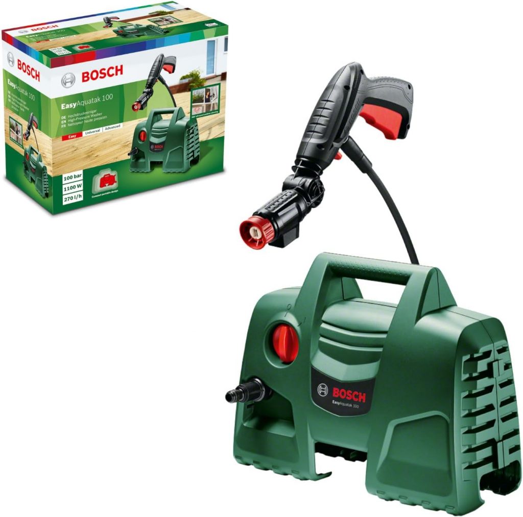 🤴 Bosch Home and Garden Bosch Hochdruckreiniger EasyAquatak 100 360° (360° Düse inkl. Reinigungsmitteltank, 5 m Kabel, 3 m Schlauch, Karton, 1200 Watt, Druck: 100 bar, max. Fördermenge: 300 l/h)64,98€ statt 89,00€ – 27,0 🔥🚚 Verkauft durch Amazon und Versand durch Amazon1,062 Bewertungen: 4.1 / 5.0 ⭐️⭐️⭐️⭐️🛒 zu Amazon https://www.amazon.de/dp/B077ZL67RM/?tag=preisfehlerheute-21