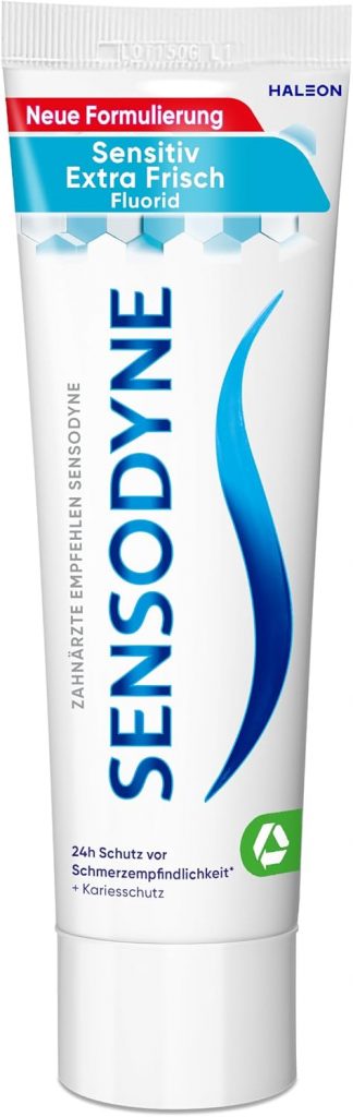 Sensodyne Sensitiv Extra Frisch Zahnpasta, 75ml, tägliche Zahncreme zum Schutz vor Karies, bei schmerzempfindlichen Zähnen1,70€ statt 3,49€➡️ https://www.amazon.de/dp/B0D66YCCND/?tag=preisfehlerheute-21
