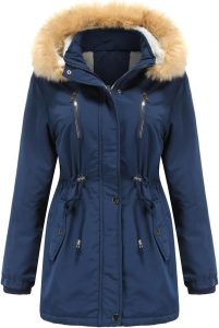 YFFUSHI Wintermantel Damen Warm Dicker Winterparka mit Fellkapuze Fell Kapuze Outdoor Jacke Mantel Oversized f&uuml;r Winter,Blau,L25.99&euro; statt 65.99&euro;➡️ https://www.amazon.de/dp/B097H48YZH/?tag=preisfehlerheute-21